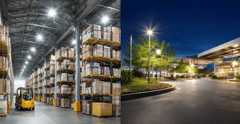 Éclairage industriel et extérieur